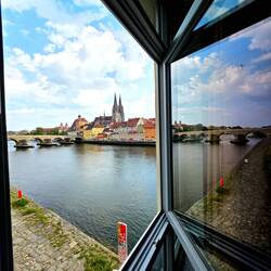 Blick aus unserem Hotelfenster
