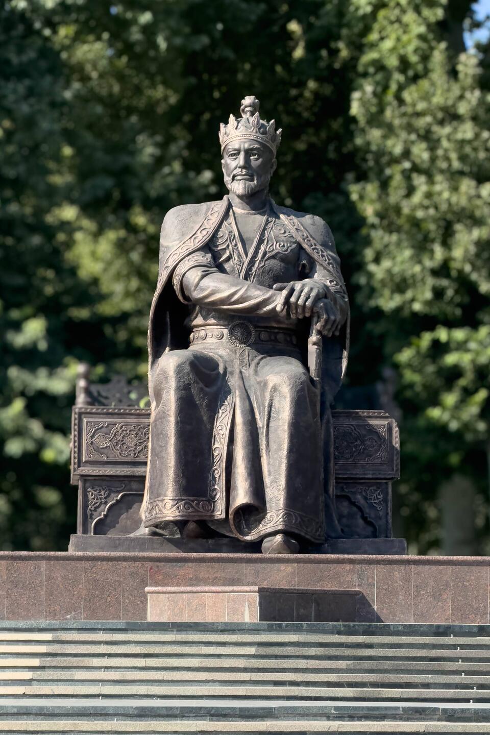 Die Timur Statue in Samarkand