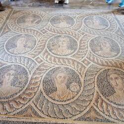 The Nine Muses of ancient Greece – guardians of art, music, poetry and wisdom, captured in mosaic ✨