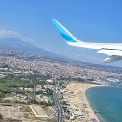 Der Ätna beim Abflug