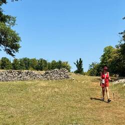 En haut, c'est plus plat et très joli... mais il fait chaud, très chaud !
