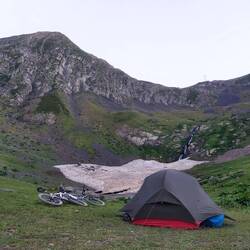 Das Lager schlagen wir bei den Murmeltieren auf.