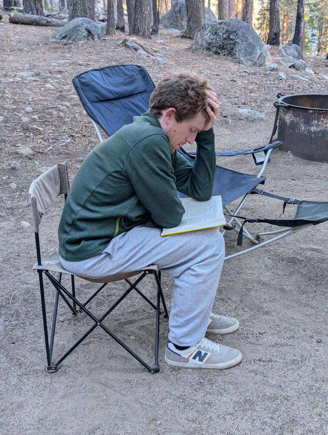 James finished reading "Say Nothing" at camp. He'll know everything about Northern Ireland.