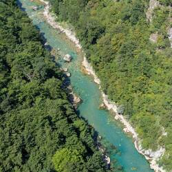 Tara River seen from the famous Tara Bridge 🏞️