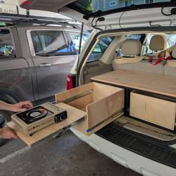 The platform in 3/4" plywood