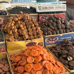 Getrocknete Früchte auf dem Siyob Bozori Basar