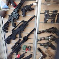 One of the many gun shops