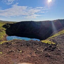 KERID crater caused by lava and earthquake i think 🤔