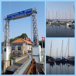 Fähranleger und Segelhafen in Borø