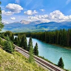 Viewpoint am „Bow Valley Parkway“