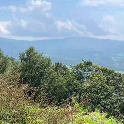 The famed Shenandoah Valley, with a glimpse of that "rolling river" in the centre