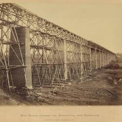 The High Bridge under construction