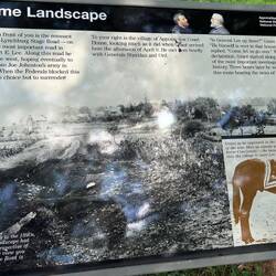 Same view as previous. The building seen above the horse's hind quarters is the McLean residence