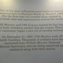 The museum features the story of the 'ironclads'.