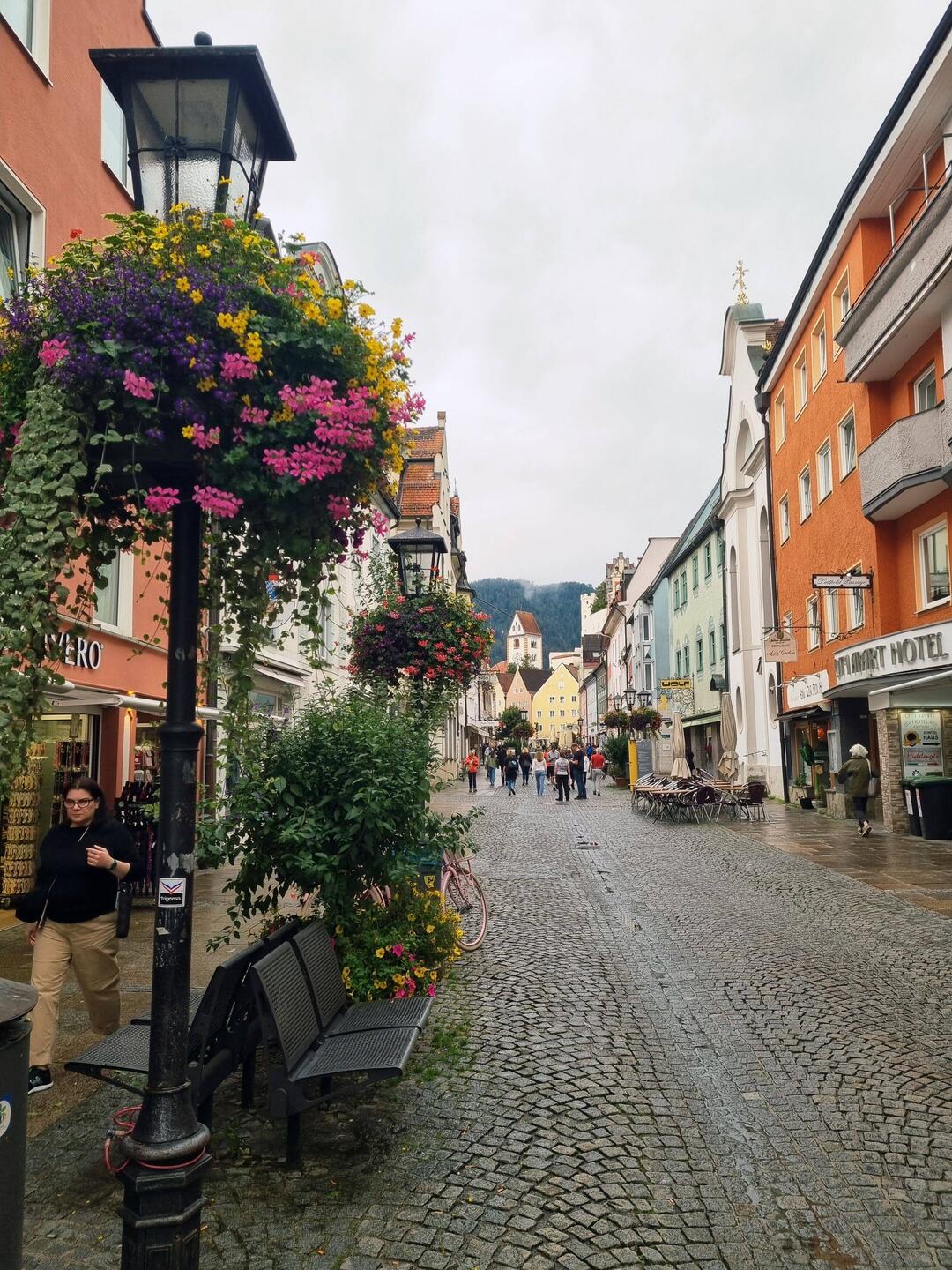 Füssen - mit seiner kleinen und schmucken Altstadt.