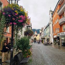 Füssen - mit seiner kleinen und schmucken Altstadt.