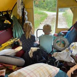 So sieht der Wagen aus, wenn man alles nur reinschmeisst.