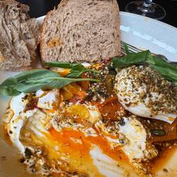 Best brunch dish in ages! The Aleppo pepper butter and dukkah spice...*chefs kiss*