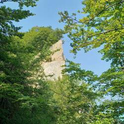 erster Blick auf die Kreidefelsen