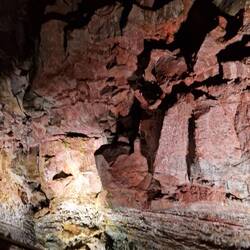 In the lava cave amazing colours