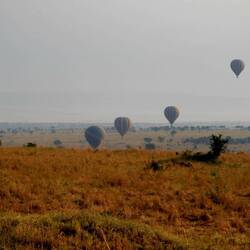 Viele Ballons unterwegs