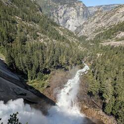 Über dem Nevada Fall...