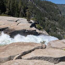 Angekommen direkt an der Fallkante