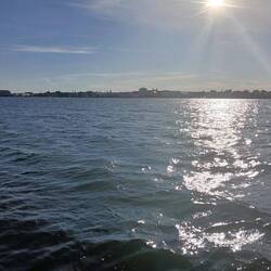 Karlskrona im Gegenlicht echt fies wenn die Sonne so tief steht