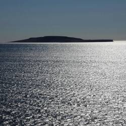 Afternoon sun on the sea.