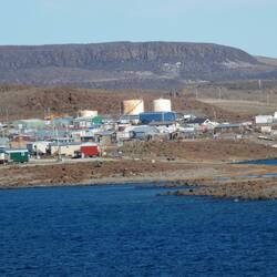 Mixture of buildings in the town.