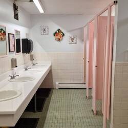 For a campground, I thought this was a very cute restroom.