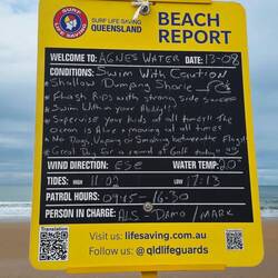 The lifeguards have a sense of humour up here