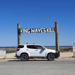 Iconic sign near Quobba Blowholes