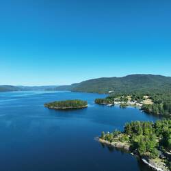 Der See Eikeren aus der Luft