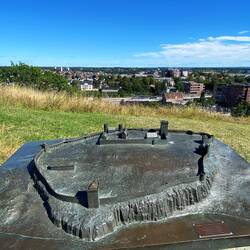 Modell der Burganlage