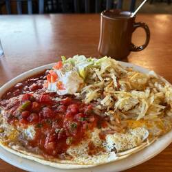 Huevos Rangeros zum Frühstück