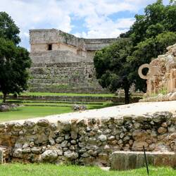 A large Ballcourt for playing the Mesoamerican ballgame.