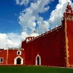 Colonial church in Ticul.