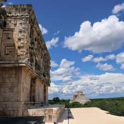Governor's Palace and the main pyramid.