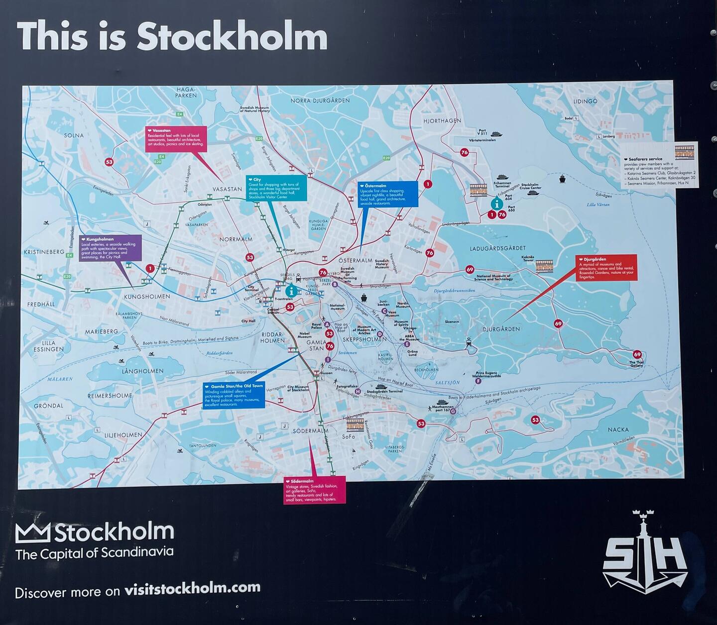 Landgang heute: Stockholm