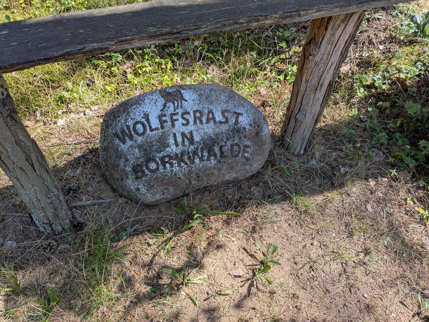 Wieder will man mich in Borkwalde zu einer Rast verführen!