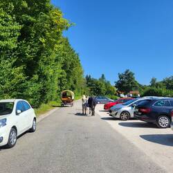 Parkplatz an der Mittagspause