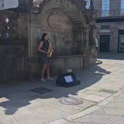 At the pilgrim s church in Pontevedra