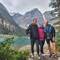 Die Icefields Pathway Gang: Kurze Haare verboten. Man beachte Ryans legendäre Ortlieb Handtasche