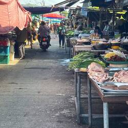 Our route took us right through market
