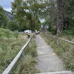 The climb away from St. Peter's Church