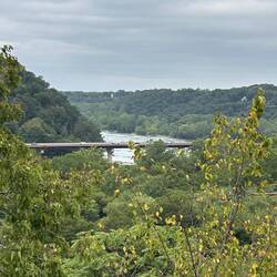 View upstream of the Shenandoah River from Jefferson Rock