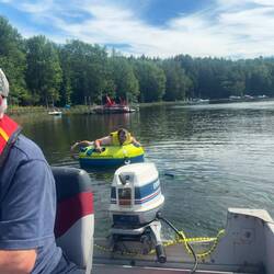 Rob's first time tubbing