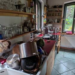 Arensnest: Küche im Gemeinschaftshaus