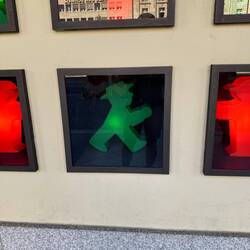 Berlin's iconic crosswalk lights